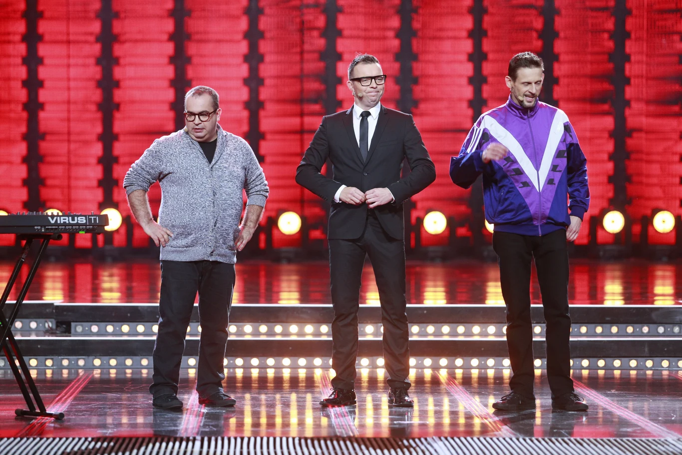 Waldemar Wilkołek, Marcin Wójcik i Michał Wójcik, czyli Kabaret Ani Mru Mru na Sopot Hit Festiwal 2015
