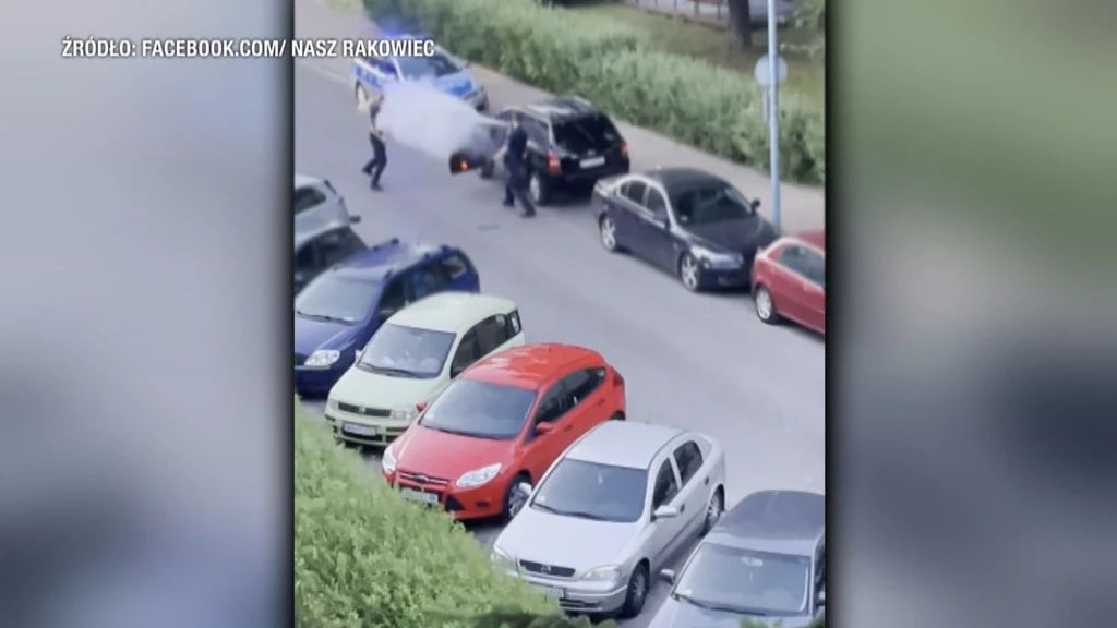 Nietypowa interwencja policji na warszawskim Rakowcu Nietypowa interwencja policji na warszawskim Rakowcu