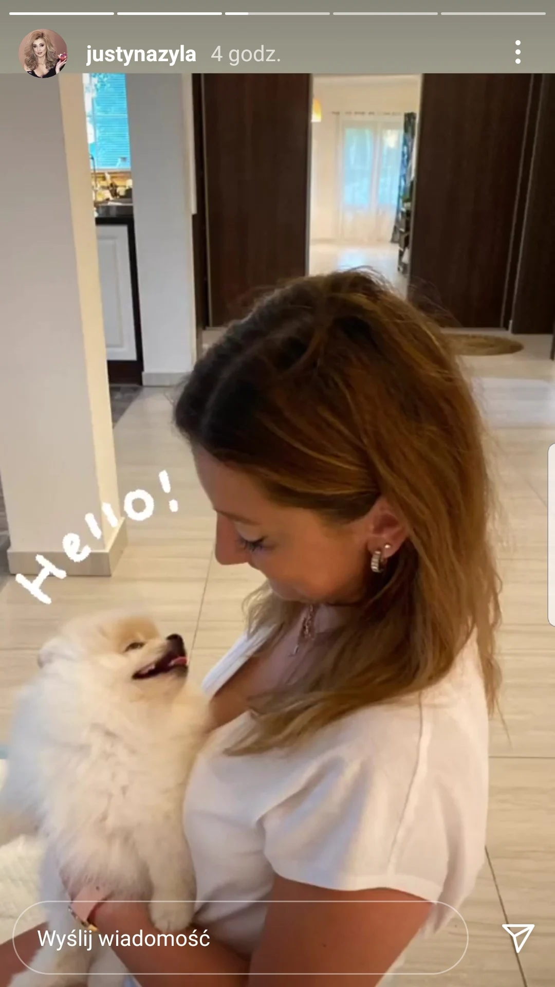 Justyna Żyła ma nowego psa. To rozjuszyło nową dziewczynę jej byłego męża /https://www.instagram.com/justynazyla/