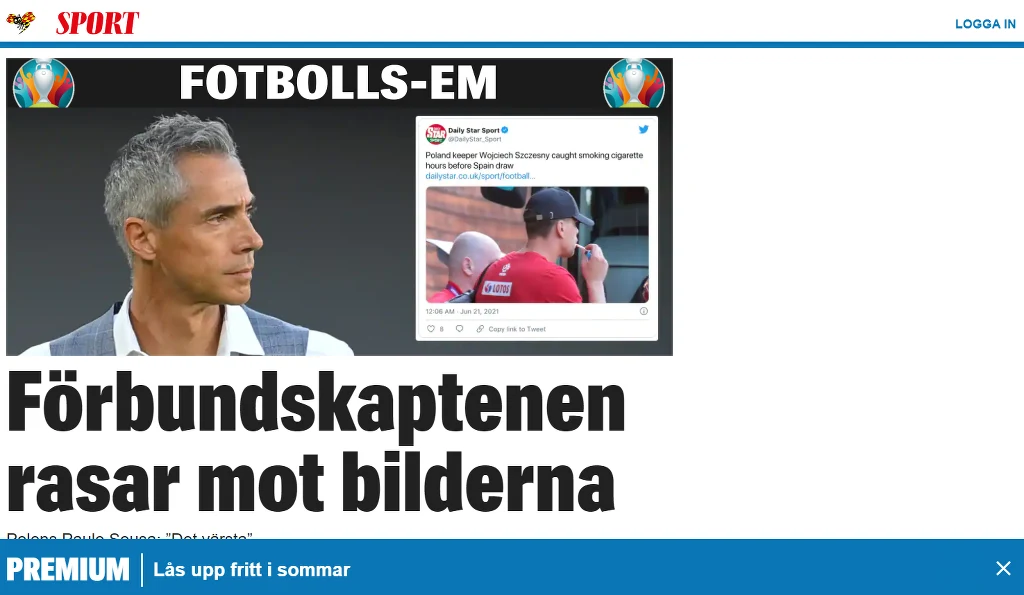 Szwedzkie media podgrzewają atmosferę przed meczem Szwecja-Polska /expressen.se Szwedzkie media podgrzewają atmosferę przed meczem Szwecja-Polska /expressen.se