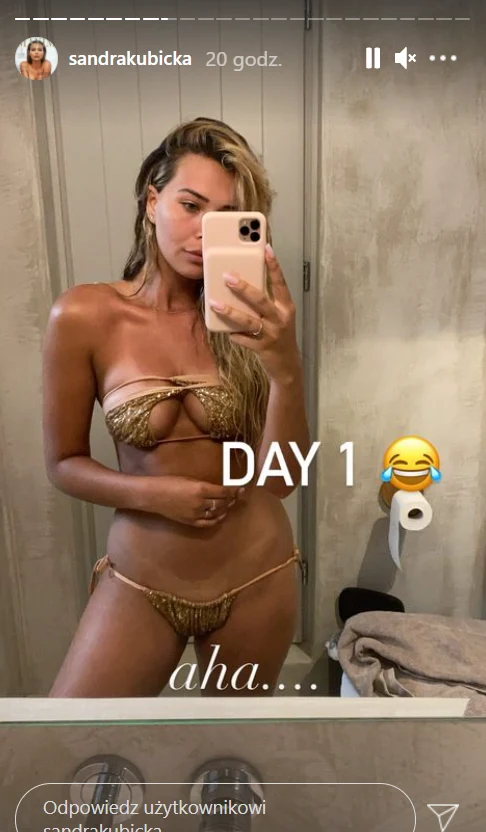 Sandra Kubicka na wakacjach, https://www.instagram.com/sandrakubicka/