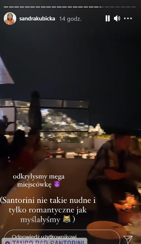 Sandra Kubicka na wakacjach, https://www.instagram.com/sandrakubicka/