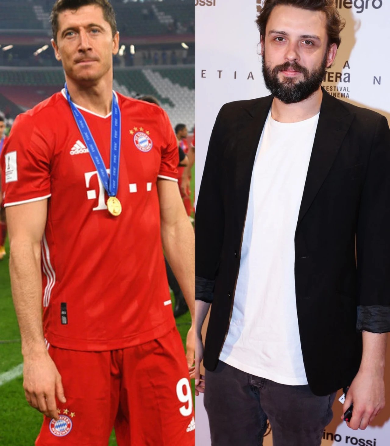 Robert Lewandowski i Tomasz Makowiecki