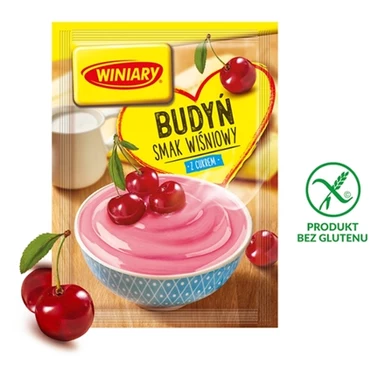 Winiary Budyń z cukrem smak wiśniowy 60 g - 0