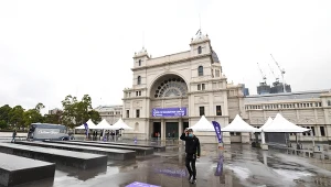 Punkt szczepień w Melbourne 