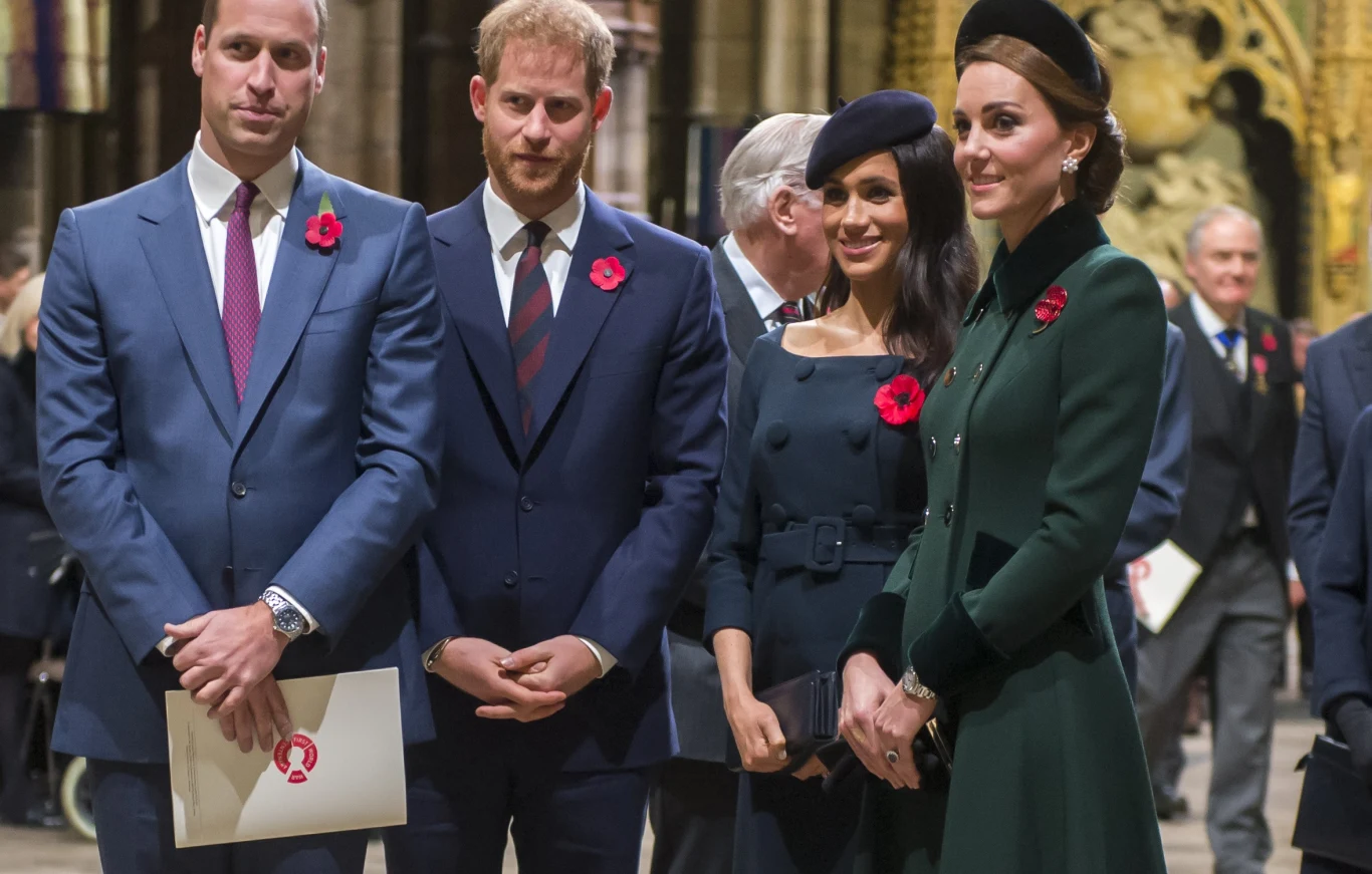 Książę William i księżna Kate, Meghan Markle i Harry