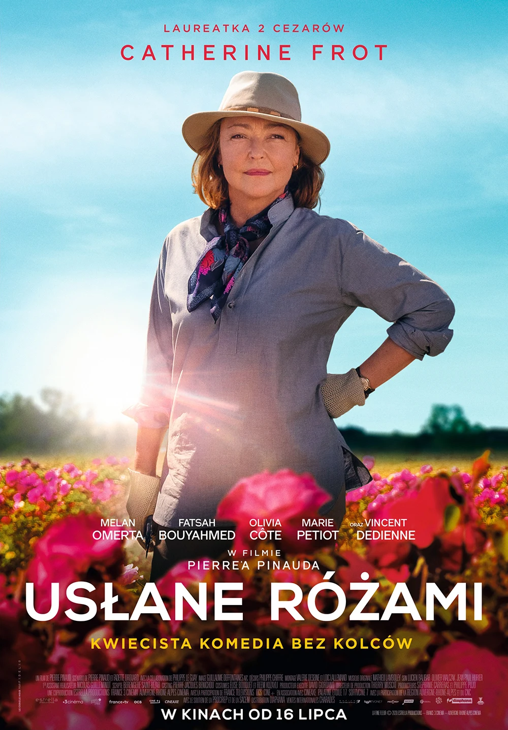 Plakat filmu "Usłane różami" Plakat filmu "Usłane różami"