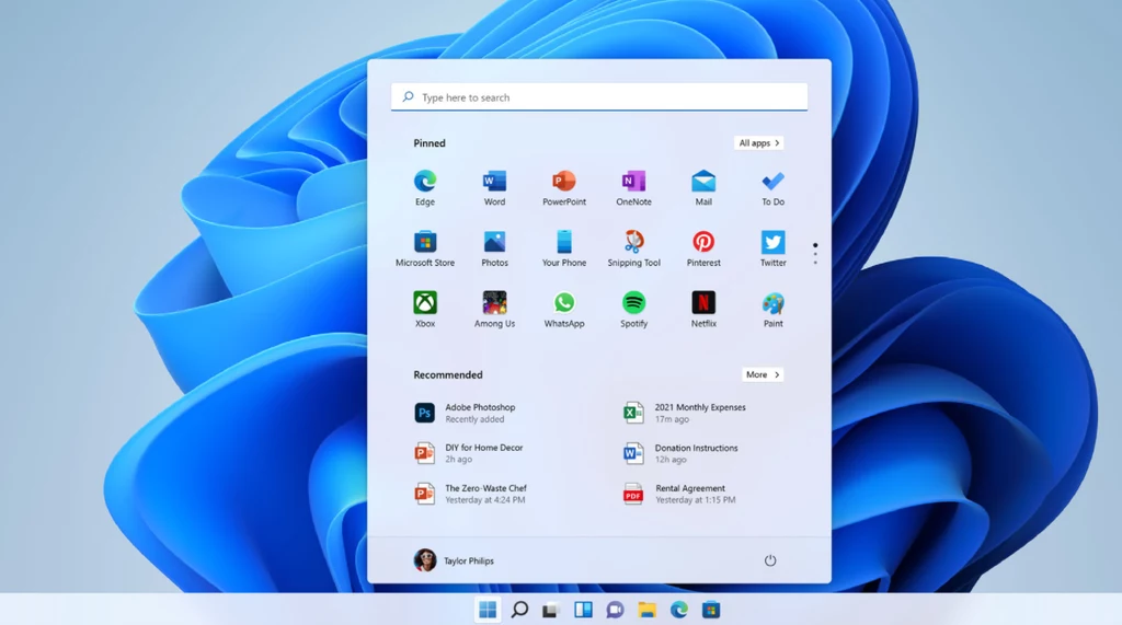 Nowe Menu Start z Windows 11