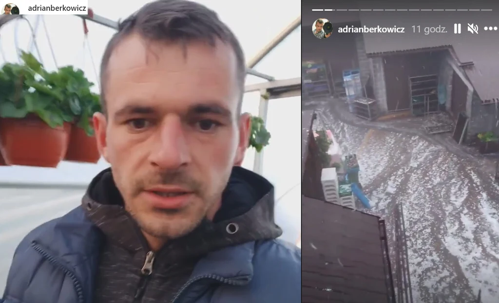 Dramat Adriana z "Rolnika". Burza zniszczyła wszystko   /https://www.instagram.com/adrianberkowicz/