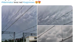 Chmury mammatus, fot. Twitter