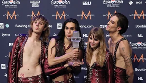 Maneskin podczas konferencji po Eurowizji 2021