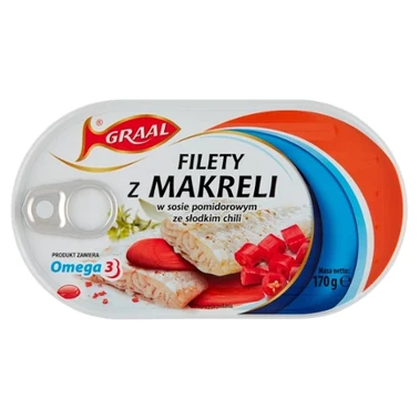 Graal Filety z makreli w sosie pomidorowym ze słodkim chili 170 g - 1