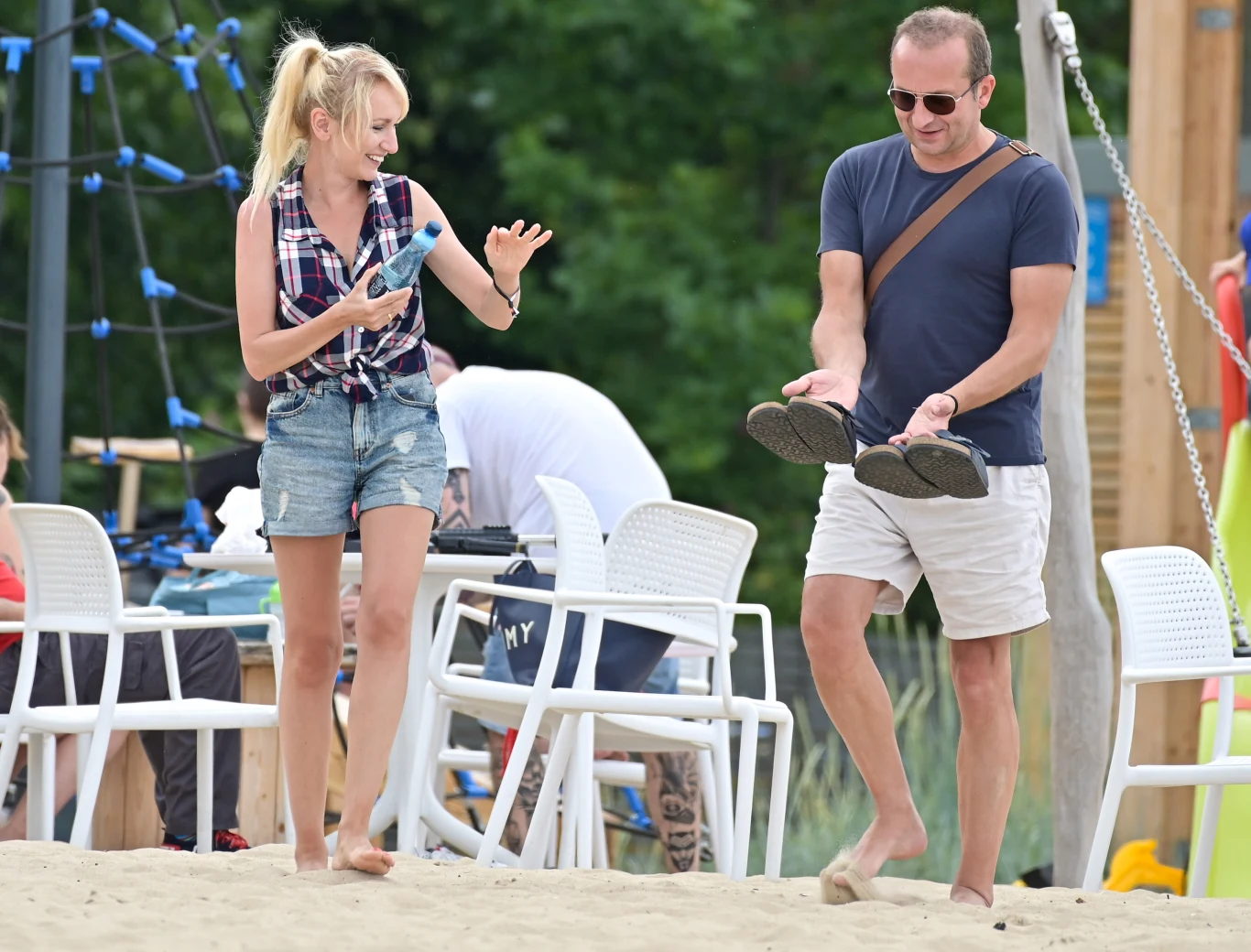 Robert Górski z żoną w Sopocie Robert Górski z żoną w Sopocie