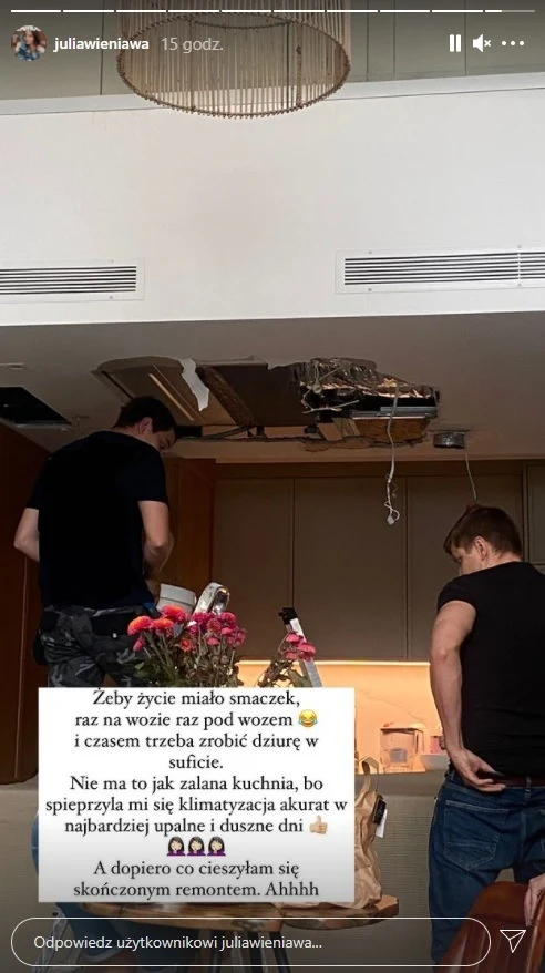 Julia Wieniawa o wszystkim opowiedziała w relacji na Instagramie Julia Wieniawa o wszystkim opowiedziała w relacji na Instagramie