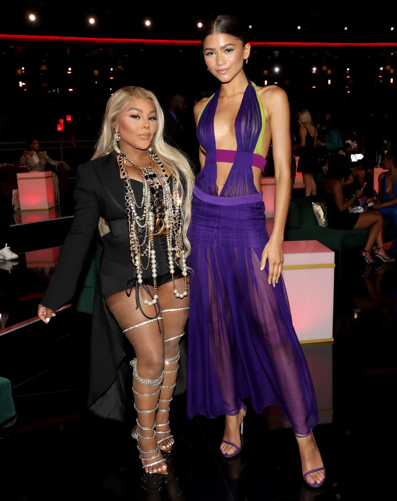 Zendaya z Lil' Kim podczas BET Awards 2021