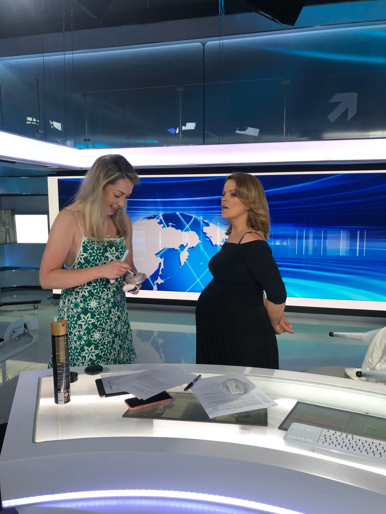 Małgorzata Świtała w studio Polsat News Małgorzata Świtała w studio Polsat News