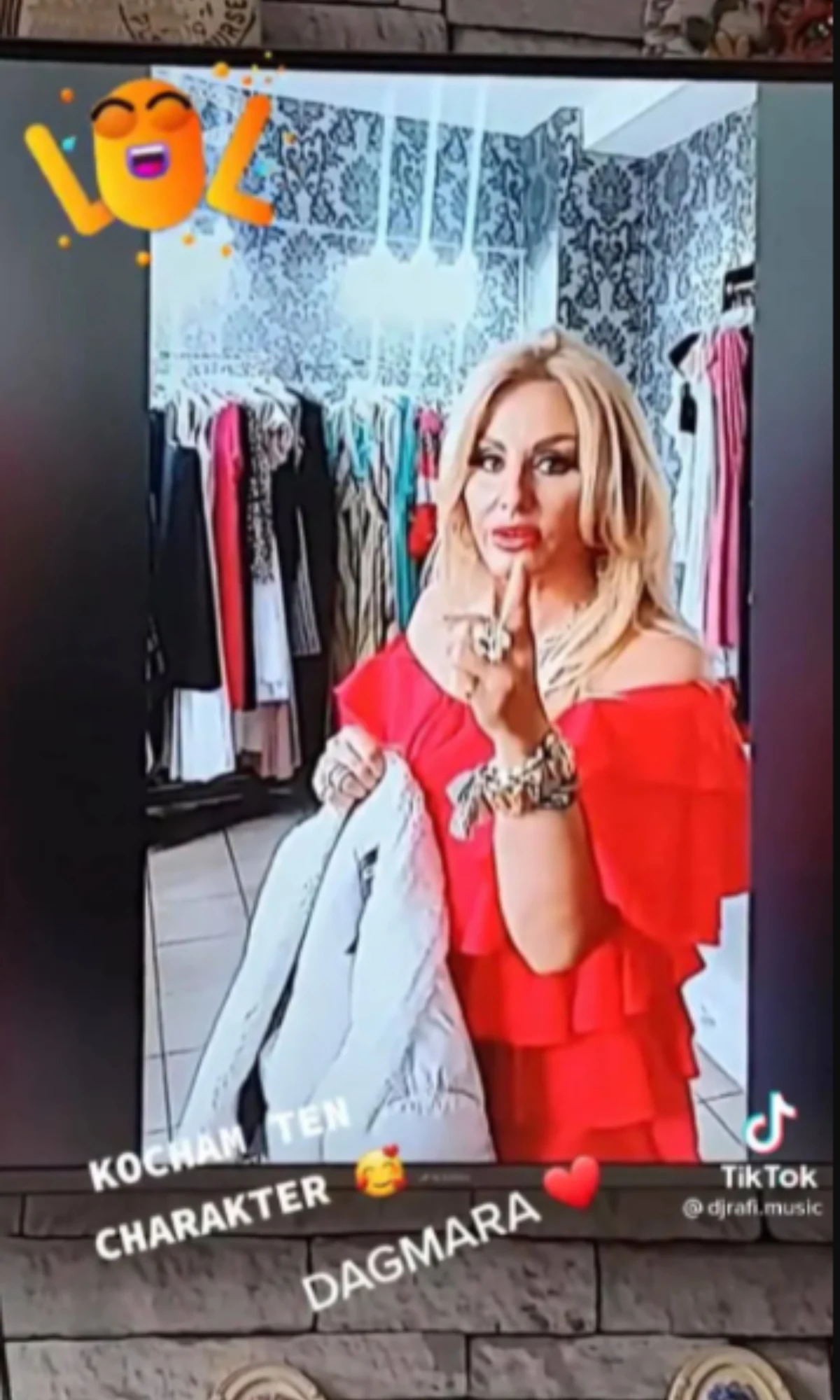 Dagmara Kaźmierska, screen z Tik Toka Dagmara Kaźmierska, screen z Tik Toka