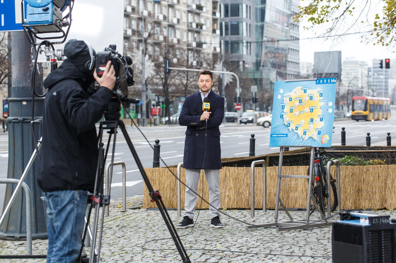 Maciej Dolega prezentował w TVN pogodę Maciej Dolega prezentował w TVN pogodę
