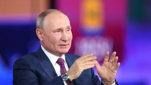 Władimir Putin podczas telekonferencji 