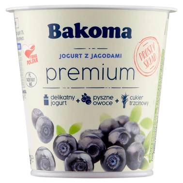 Bakoma Premium Jogurt z jagodami 140 g - 3