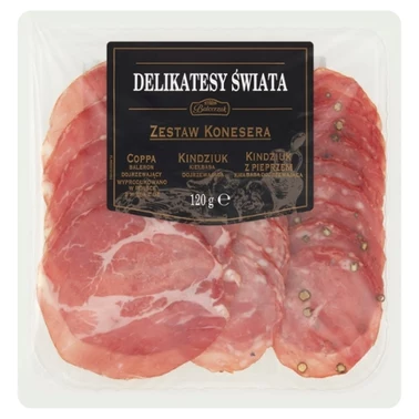 Balcerzak Zestaw Konesera Coppa baleron Kindziuk Kindziuk z pieprzem 120 g - 0