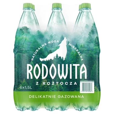 Rodowita z Roztocza Naturalna woda mineralna delikatnie gazowana 6 x 1,5 l - 0