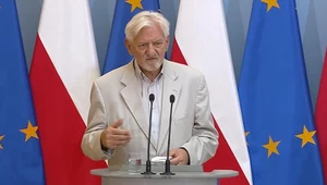 Prof. Andrzej Horban podczas konferencji prasowej