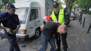 Borys Szyc na planie filmu "Kryptonim Polska"