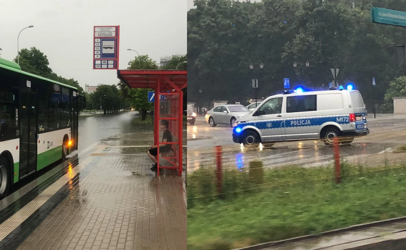 Białystok nawiedziły gwałtowne opady. Białystok nawiedziły gwałtowne opady.