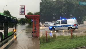 Białystok nawiedziły gwałtowne opady.