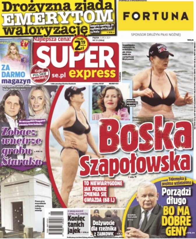 "Super Express" opisuje pobyt Grażyny Szapołowskiej w Juracie "Super Express" opisuje pobyt Grażyny Szapołowskiej w Juracie