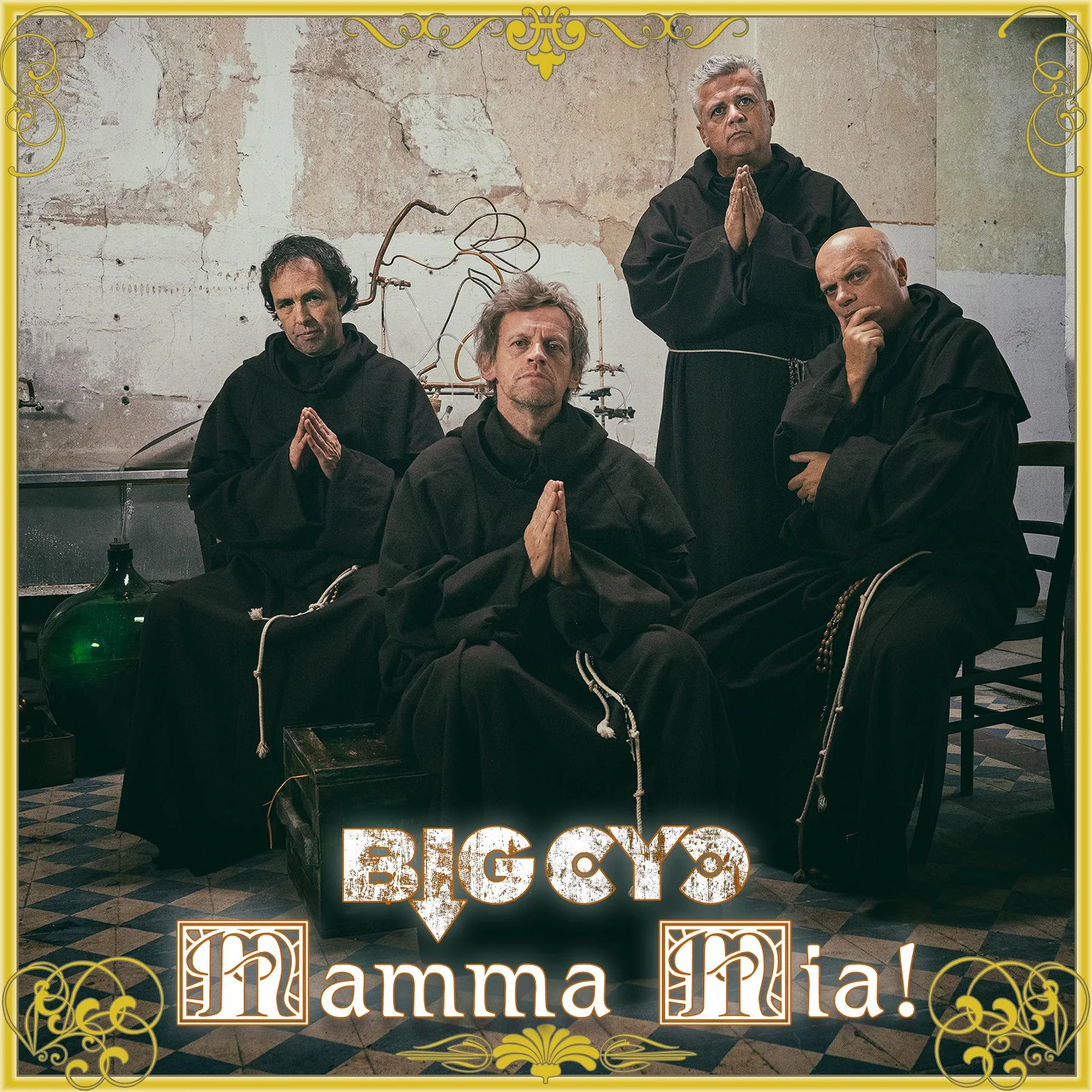 Big Cyc na okładce singla "Mamma Mia"