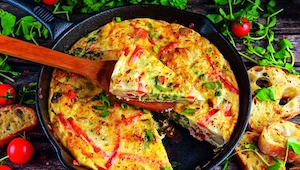 Frittata warzywna z tofu 