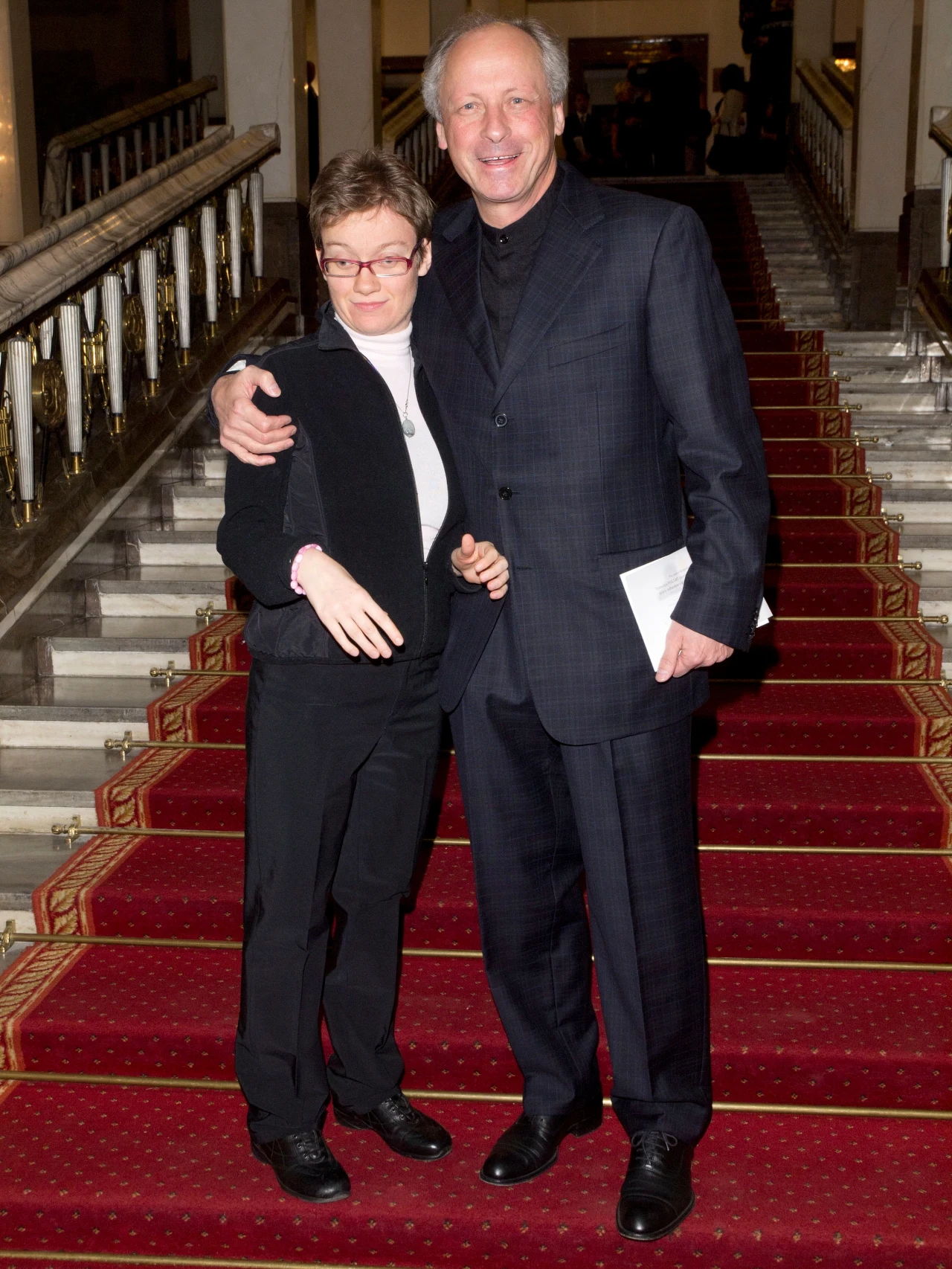 Paweł Wawrzecki z córką Anią