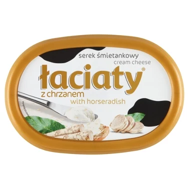 Łaciaty Serek śmietankowy z chrzanem 135 g - 1