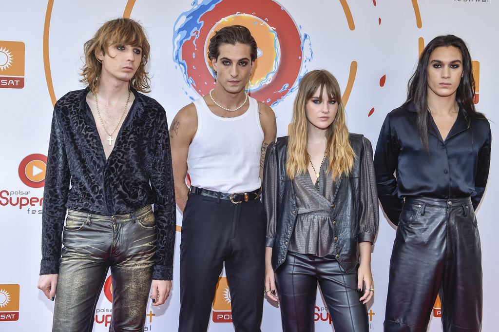 Maneskin podczas Polsat SuperHit Festiwalu w Sopocie