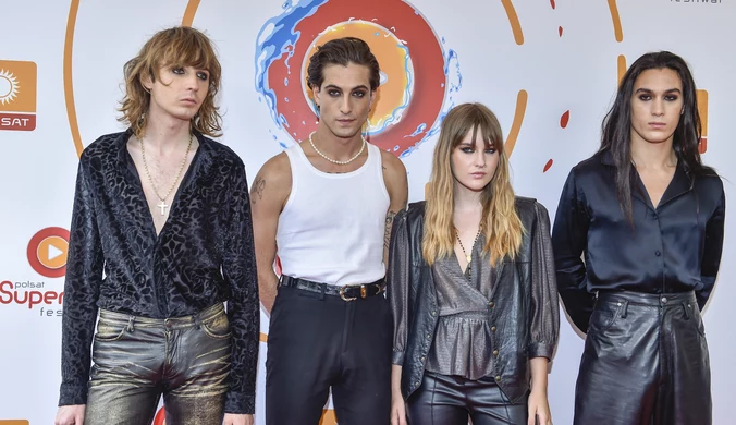 Maneskin podczas Polsat SuperHit Festiwalu w Sopocie