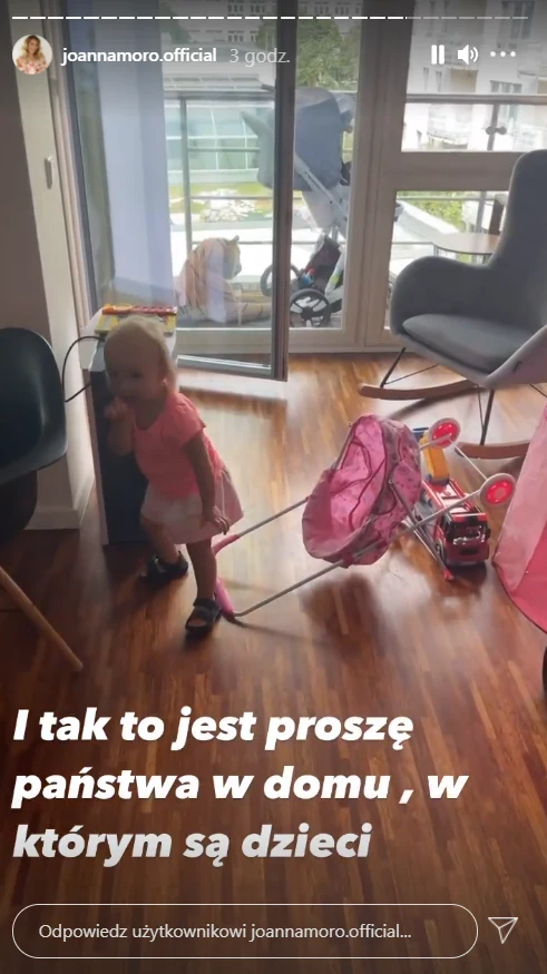 Joanna Moro pokazuje dom przy trójce dzieci, https://www.instagram.com/joannamoro.official/