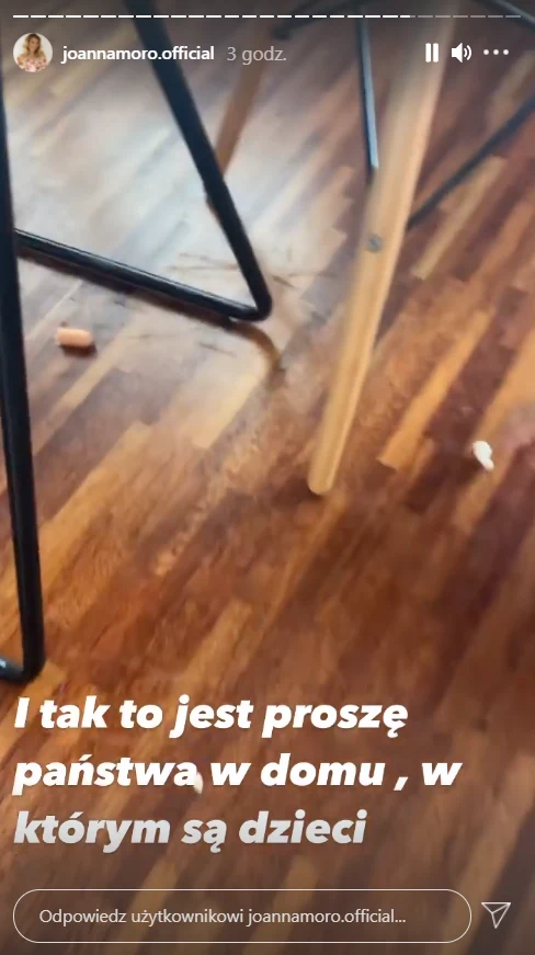 Joanna Moro pokazuje dom przy trójce dzieci, https://www.instagram.com/joannamoro.official/