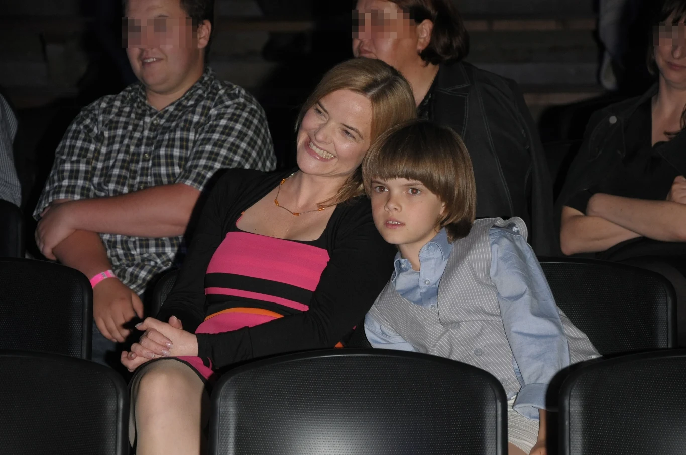 Monika Richardson z synem Tomkiem 