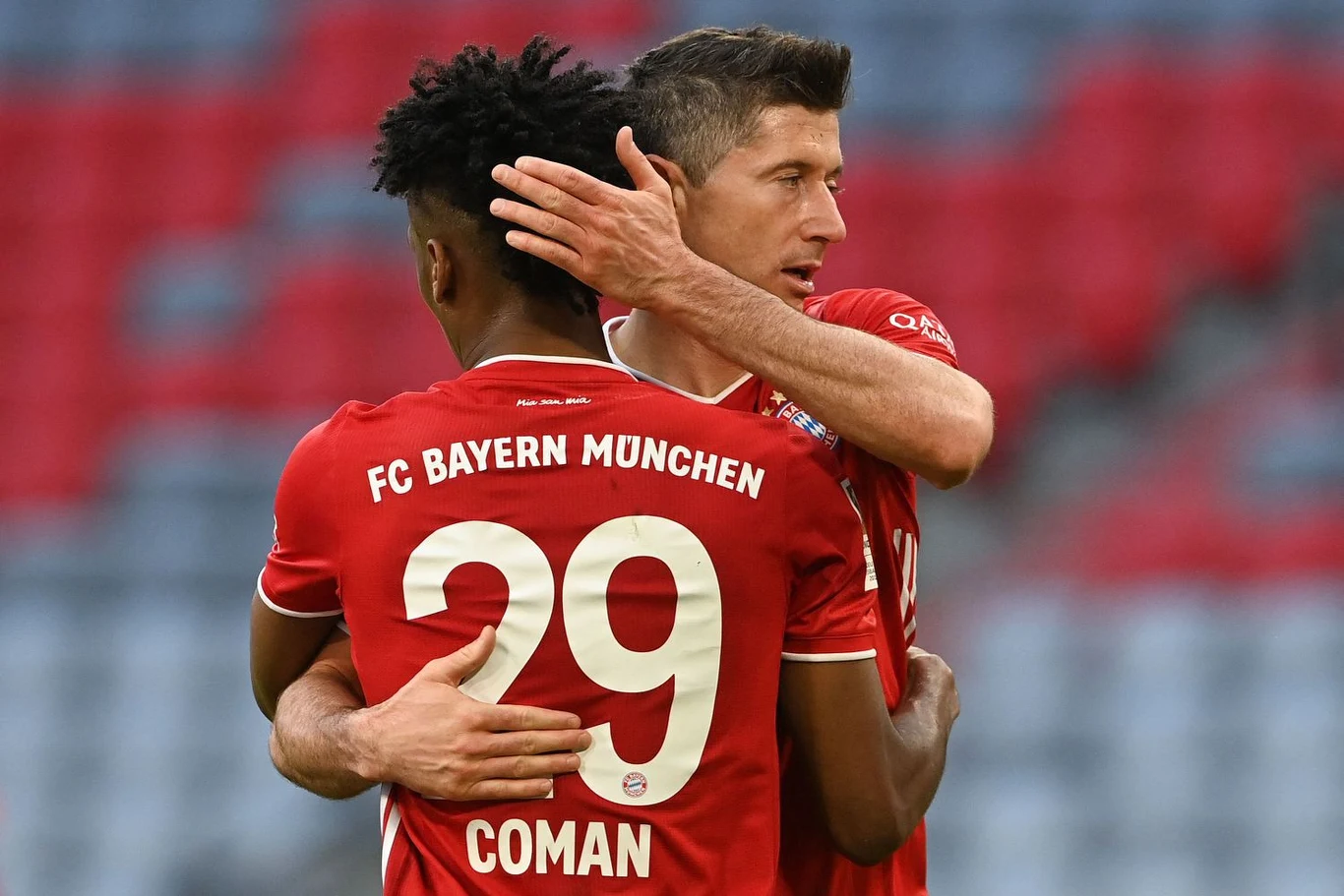 Kingsley Coman i Robert Lewandowski