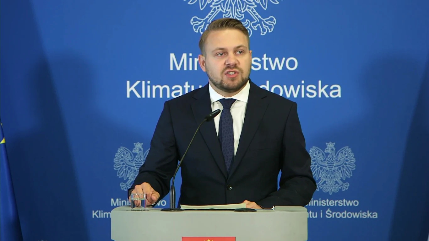 Jacek Ozdoba, wiceminister klimatu i środowiska. Jacek Ozdoba, wiceminister klimatu i środowiska.