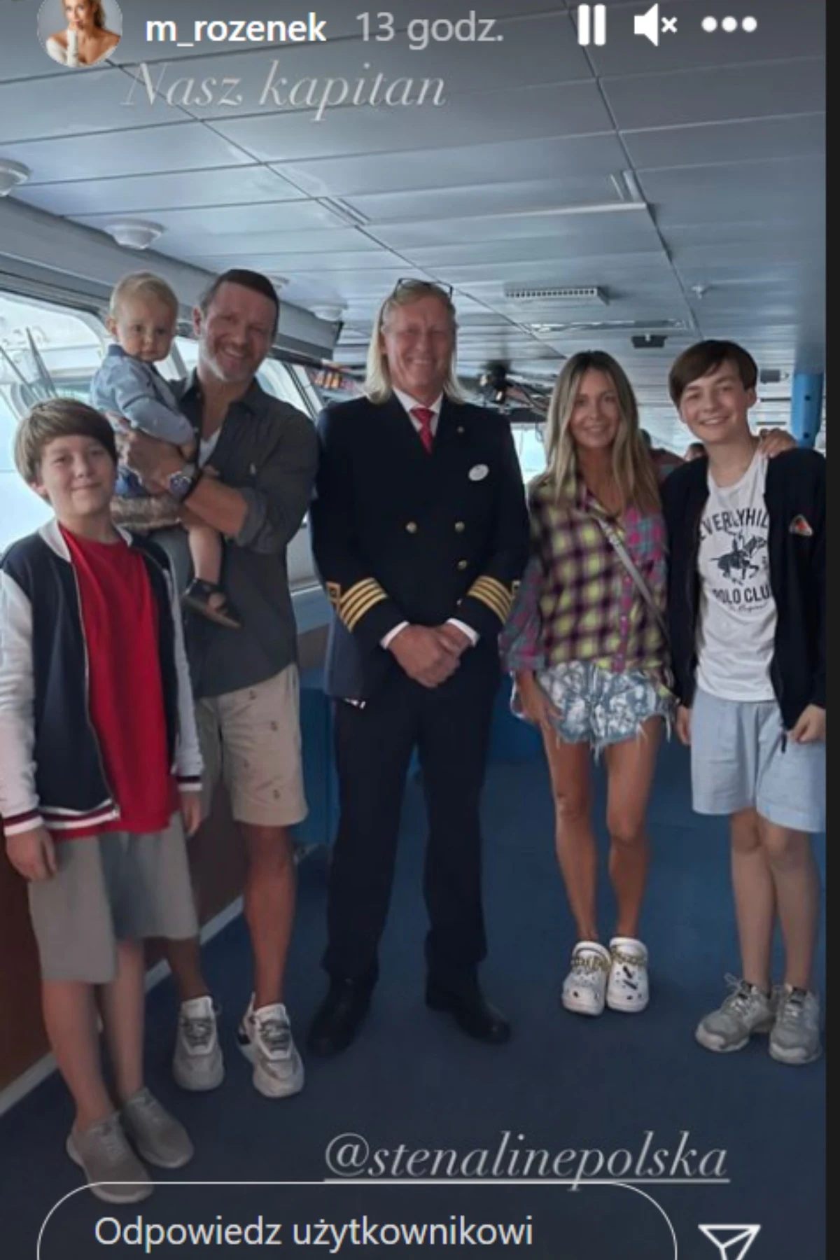 Majdanowie w Szwecji, fot. https://www.instagram.com/m_rozenek/ Majdanowie w Szwecji, fot. https://www.instagram.com/m_rozenek/