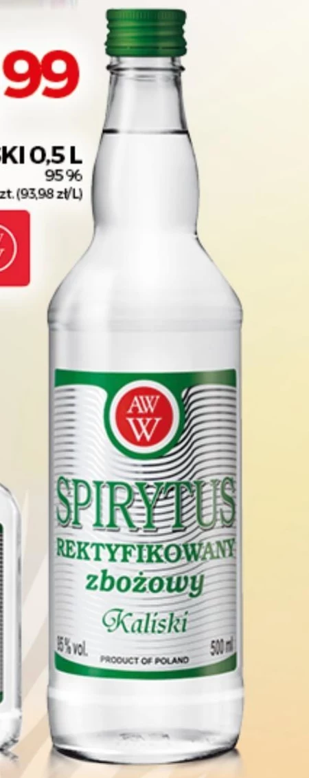 Spirytus rektyfikowany AWW