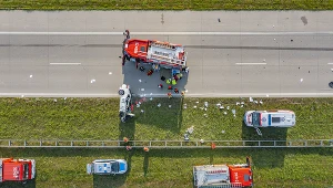 Wypadek na autostradzie A1