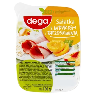 dega Sałatka z indykiem i brzoskwinią 150 g - 3