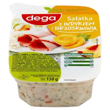 dega Sałatka z indykiem i brzoskwinią 150 g - 2