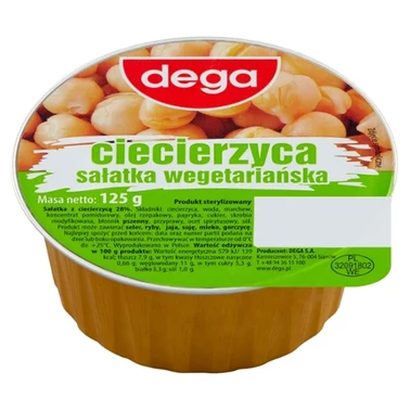 dega Ciecierzyca sałatka wegetariańska 125 g - 2