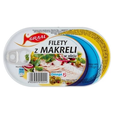 Graal Filety z makreli w oleju 170 g - 1