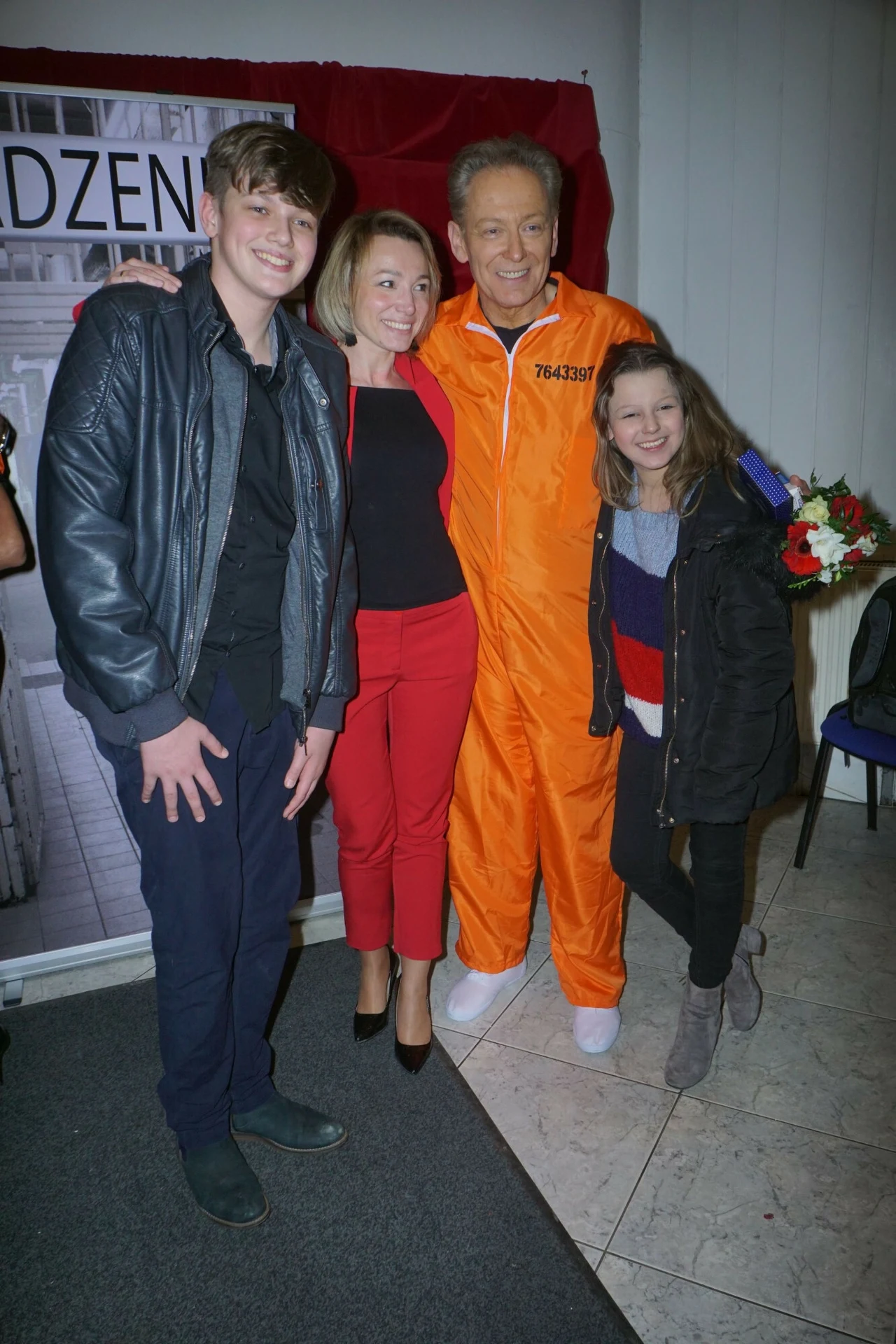 Jacek Borkowski z dziećmi